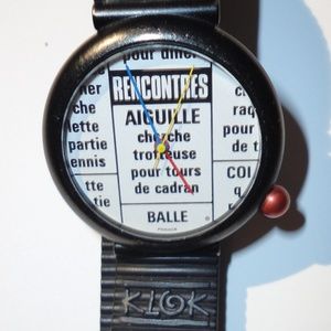 ALAIN SILBERSTEIN VINTAGE DESIGNER KLOK WATCH